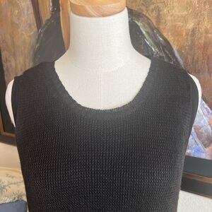 Sara Campbell Size M Linen Blend Sleeveless Sweater